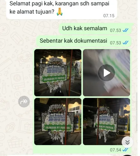 Pengiriman Papan Bunga Selamat Menara Standard Chartered